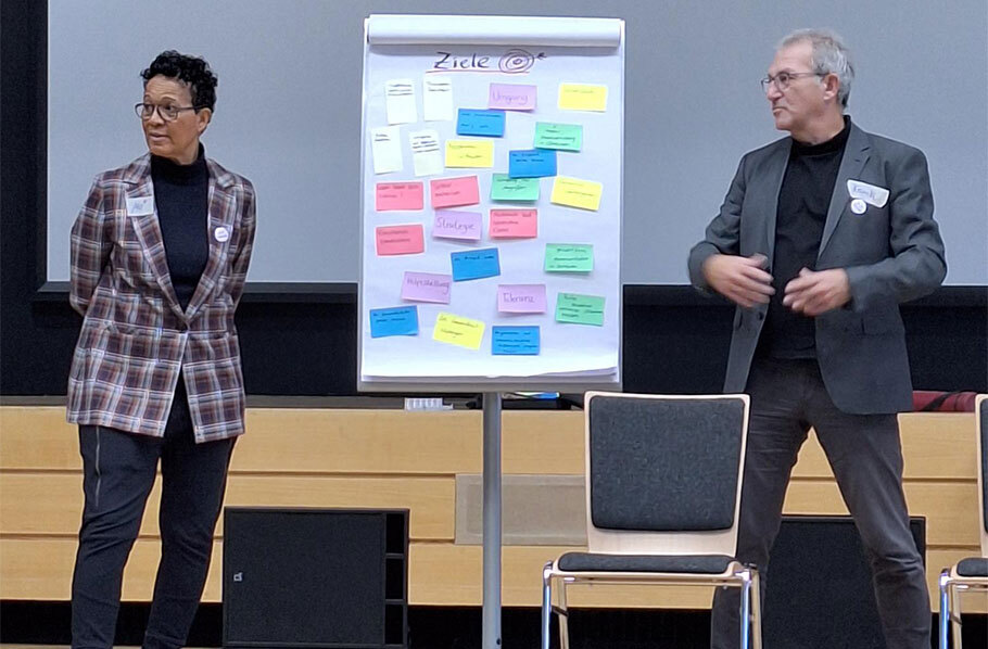 Mo Asumang und Frank Labitzke an der CSS