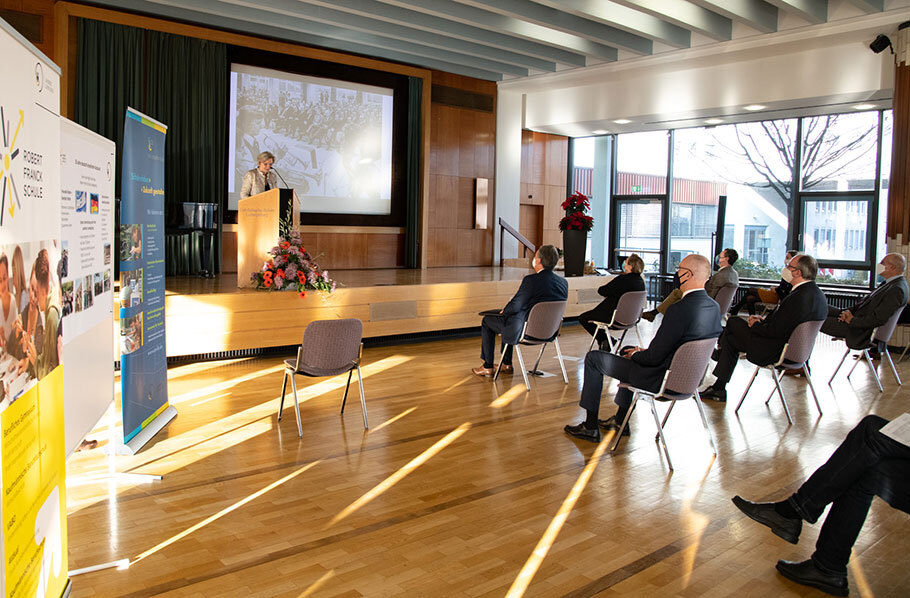 Der Festakt im kleinen Rahmen in der Aula der CSS