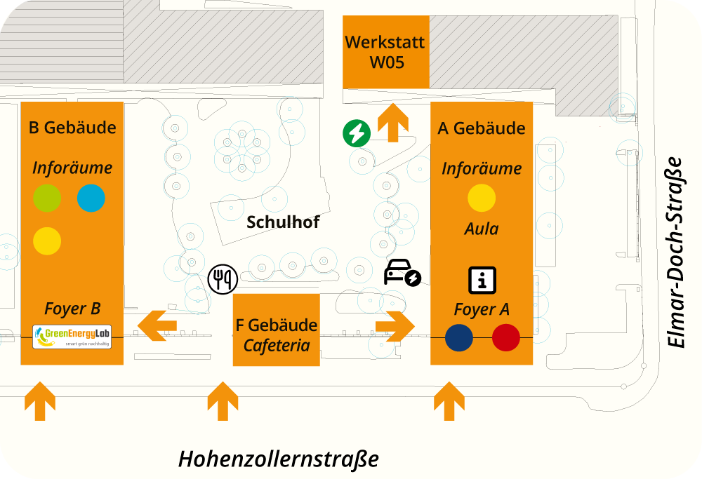 Lageplan Schule